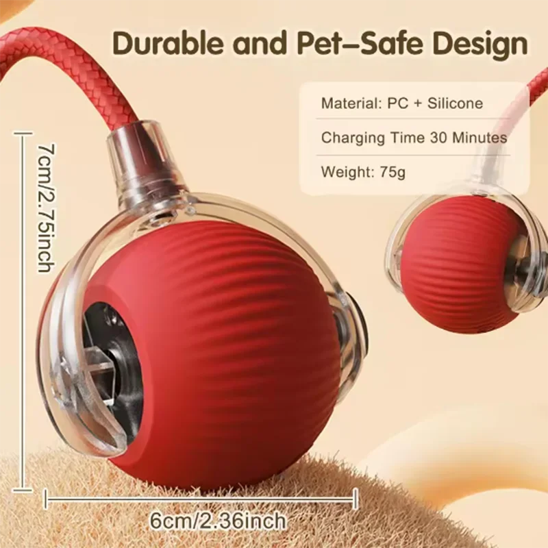 Hot Cat Toys Are Automatically Teasing Cat Balls and Self-Exciting Cat Sticks and Ticks and Resistant to Wear and Bite Pet Toys